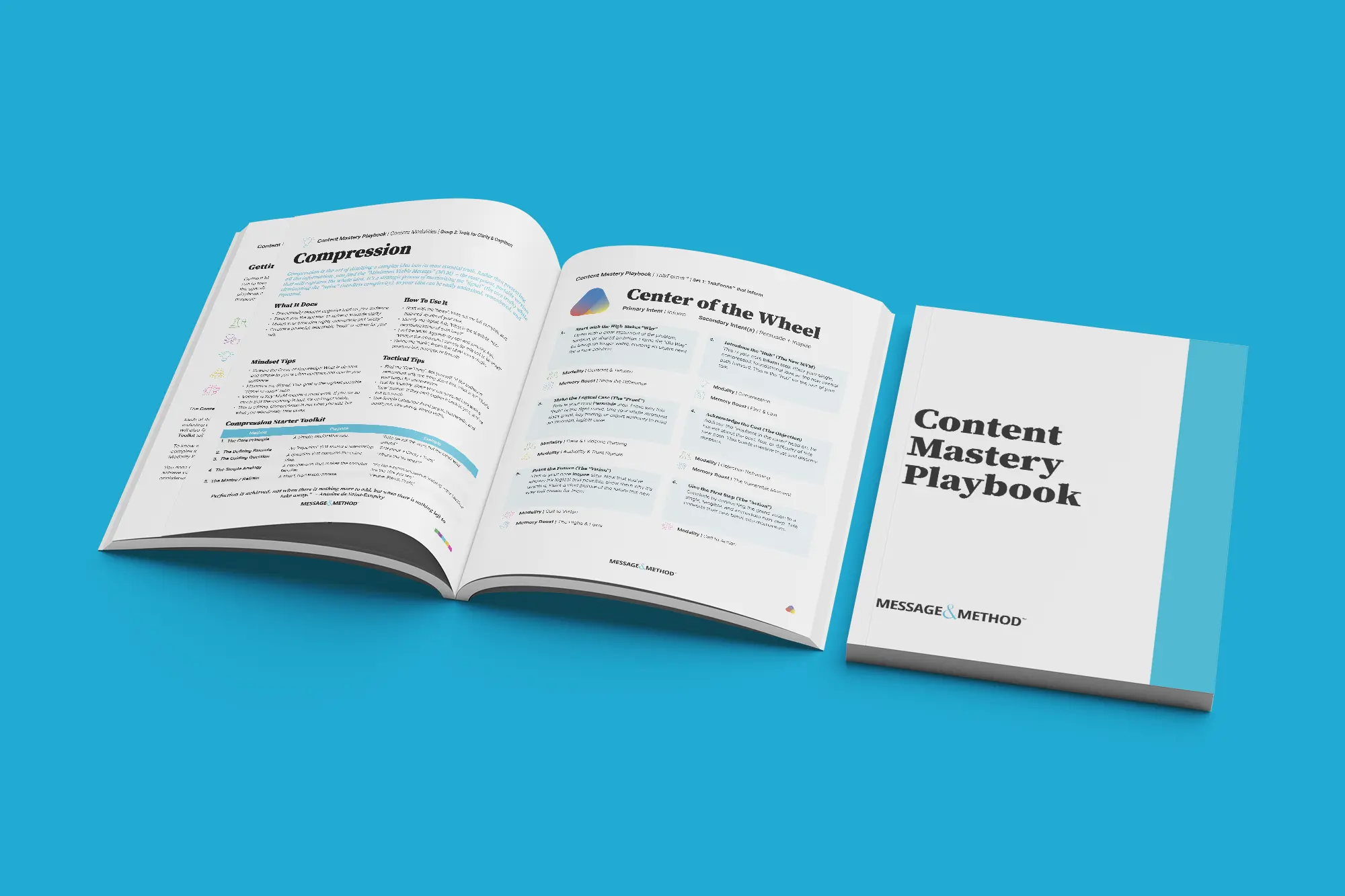 An open workbook called "The Content Mastery Playbook."